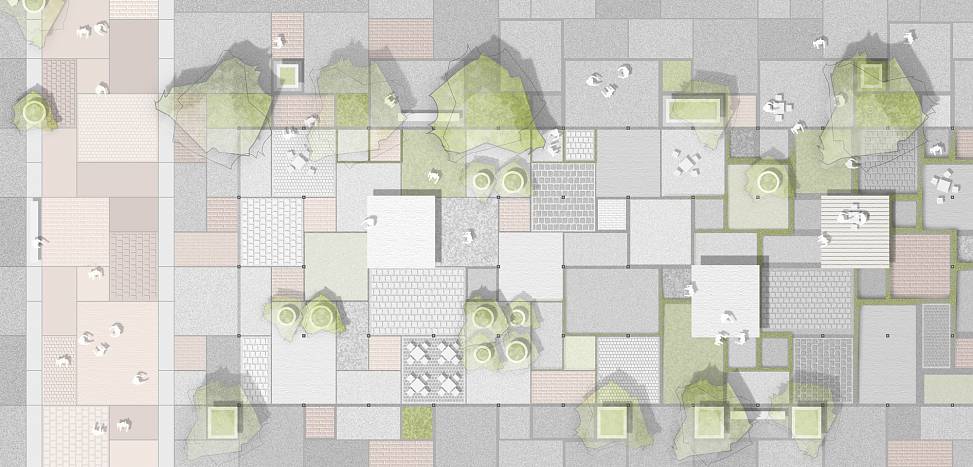 courtyard ground plan detail