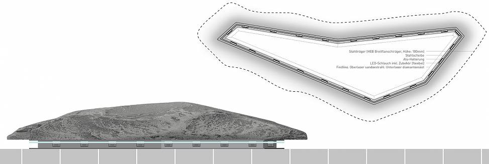 design | ground plan and front view