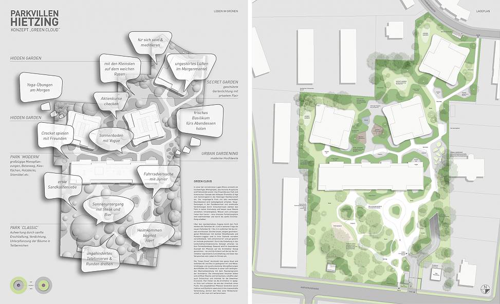 space concept and site plan