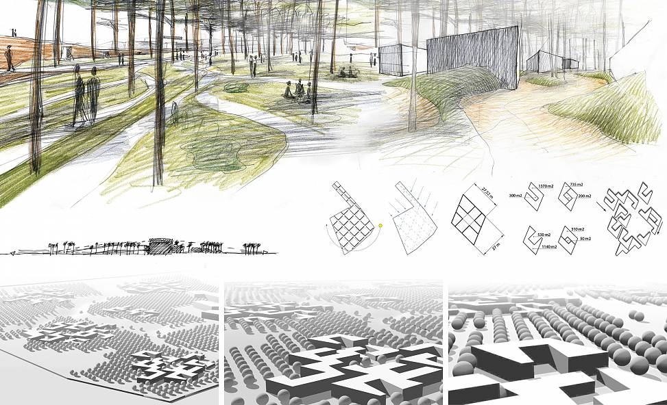 housing and shading bosks | drawings and diagrams