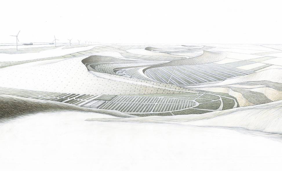 scenario 2 | spatial composition and landform modeling | drawing