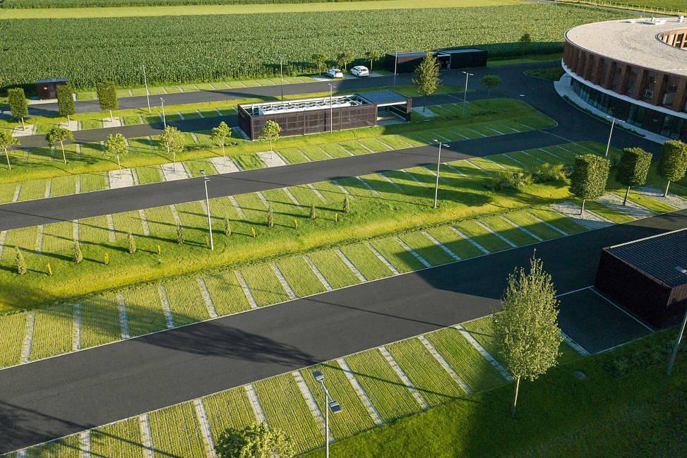 staff parking | drone photo © Chris Zenz