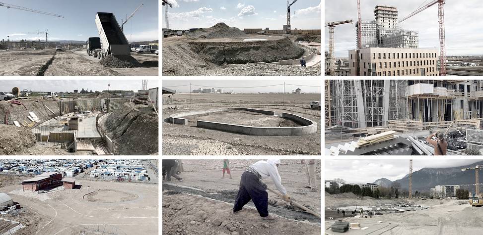 selection of current building sites