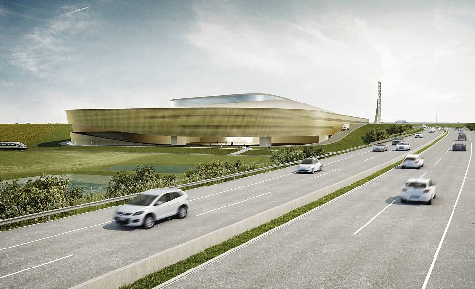 view from highway A4 | rendering © renderwerk